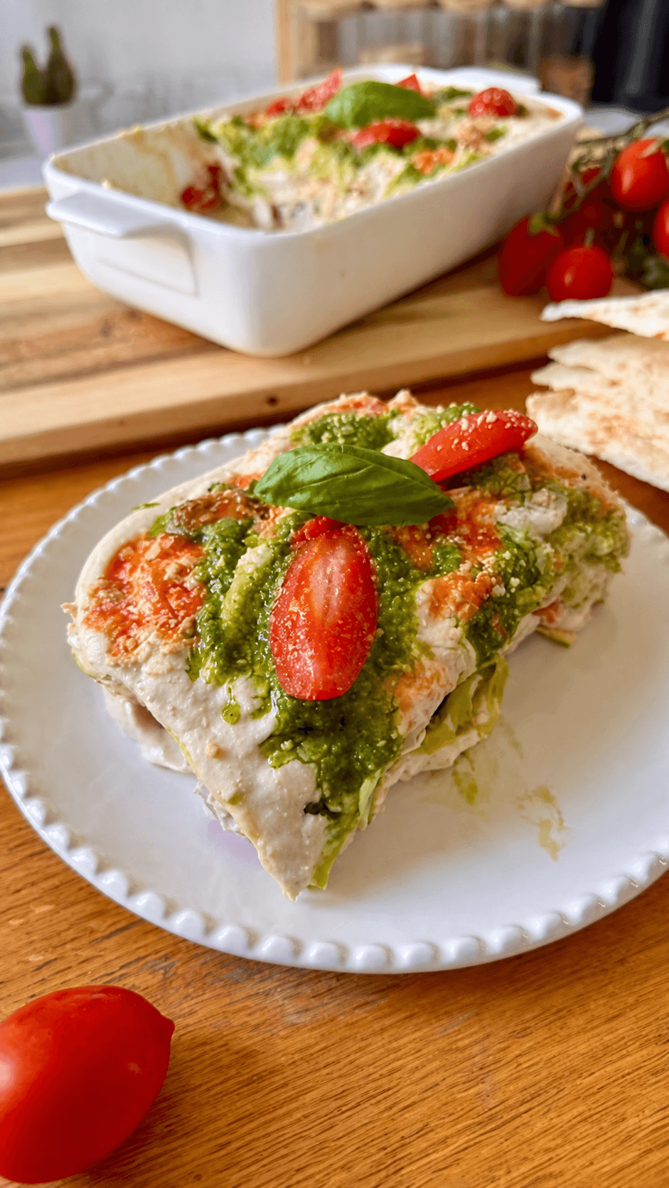 Capragna (lasagna fredda con pane carasau)