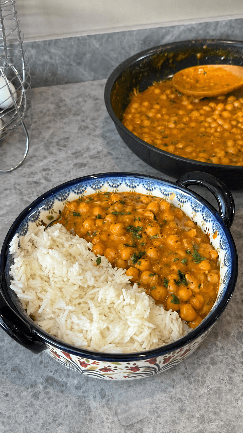 Ceci al curry con Riso