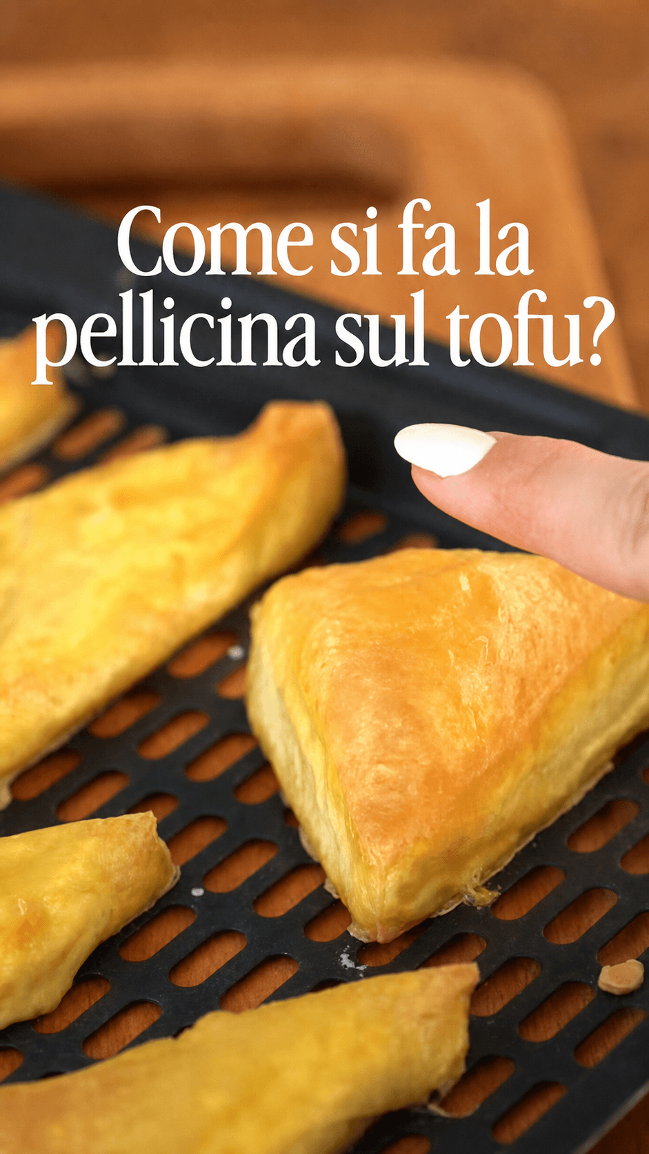 Tofu in friggitrice ad aria