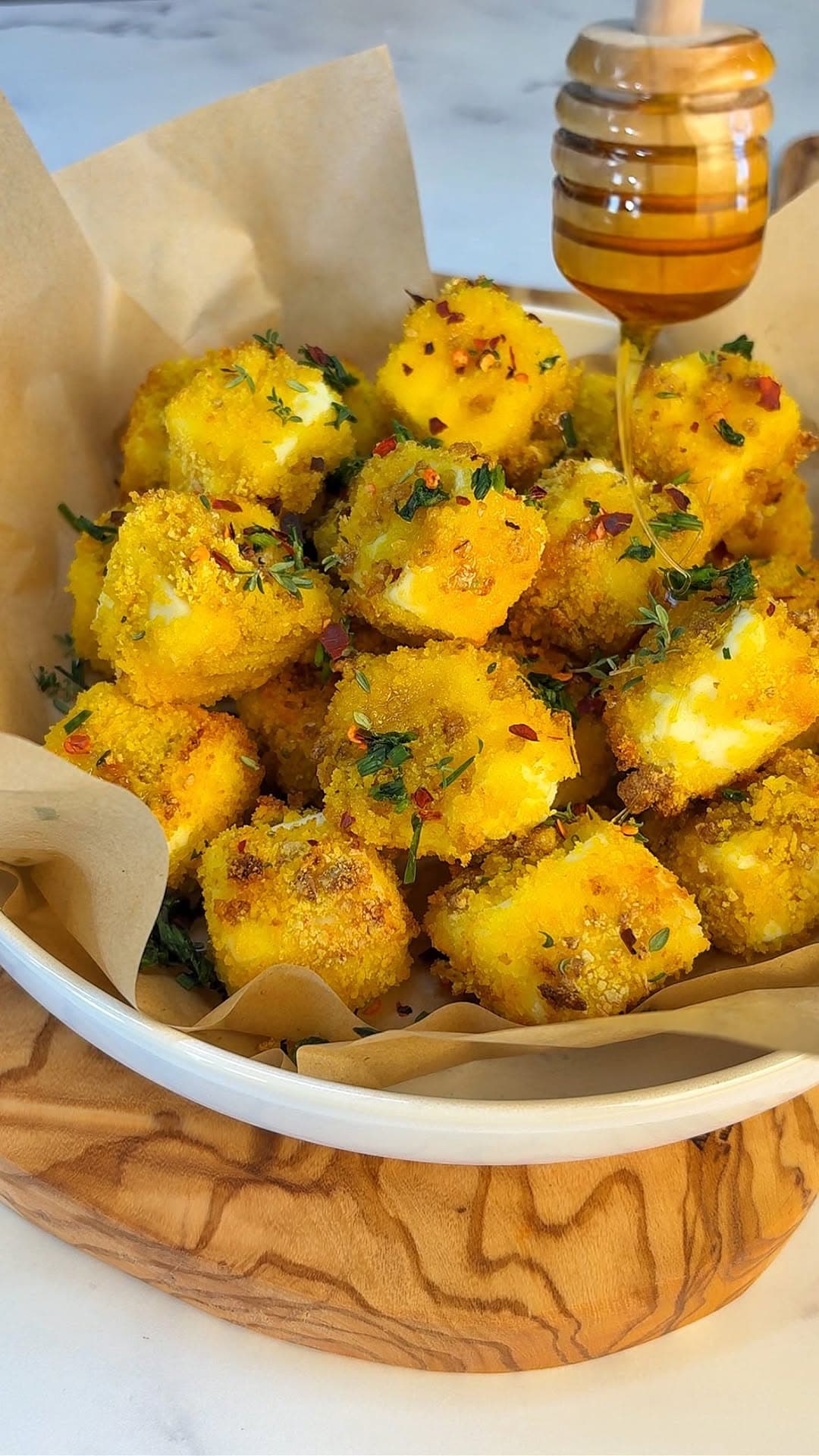 Bocconcini di Feta Croccanti e Miele